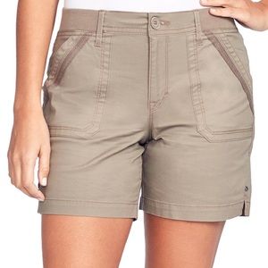Gloria Vanderbilt Ribbed Waist Utility Shorts Sz14